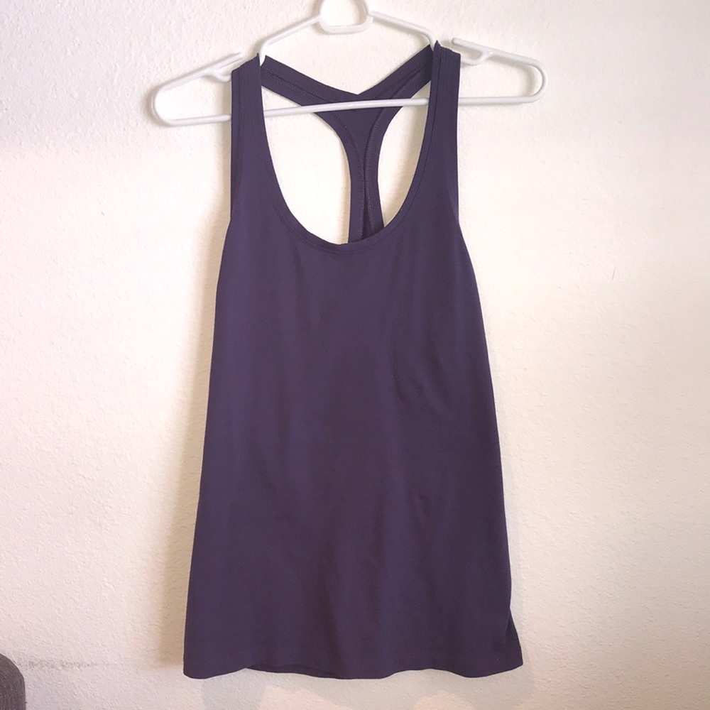 Purple Lululemon Cool Racerback Tank Top